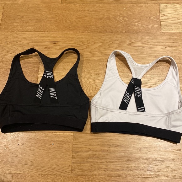 Two Nike logo racer back sports bras - Picture 2 of 2